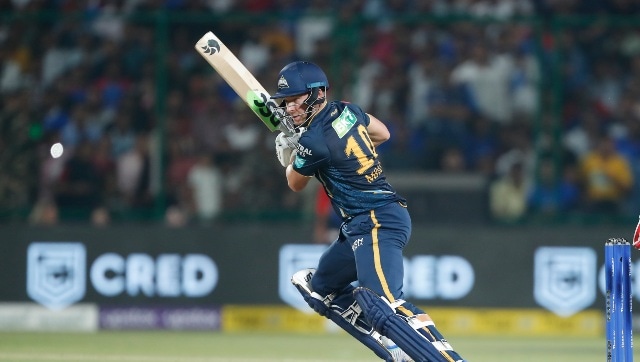 David Miller scored 31 off 16 balls, forging an unbeaten 56-run stand with Sai Sudharsan to lead GT home to victory. Sportzpics