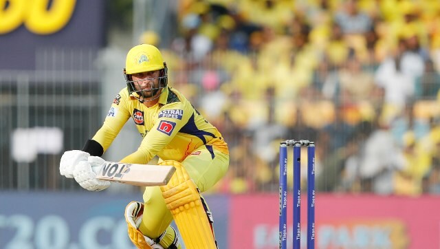 CSK won the toss and opted to bat. Devon Conway’s 92 guided them to 200/4 from 20 overs. Sportzpics