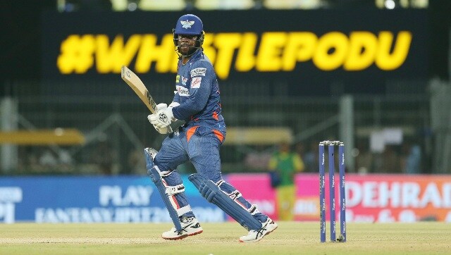 Kyle Mayers’ knock of 53 went in vain as Lucknow Super Giants suffered a 12-run defeat at the hands of Chennai Super Kings in Match 6 of IPL 2023 at Chepauk on Monday. Sportzpics Kyle Mayers’ knock of 53 went in vain as Lucknow Super Giants suffered a 12-run defeat at the hands of Chennai Super Kings in Match 6 of IPL 2023 at Chepauk on Monday. Sportzpics