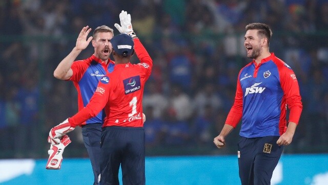 Anrich Nortje played his first IPL match of the season and finished with figures of 2/39. Sportzpics
