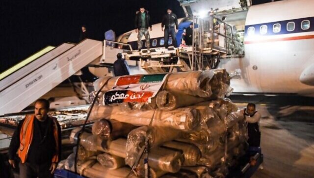 Iran hiding weapons, military equipment inside earthquake relief material to Syria