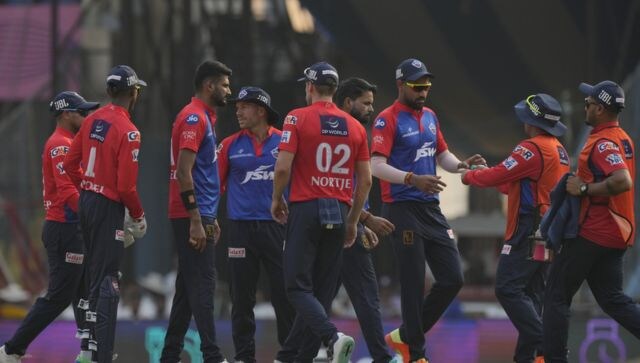 Mukesh Kumar took two wickets as DC tried to pull back things but Shimron Hetmyer’s blazing 39 gave RR the winning total. AP Mukesh Kumar took two wickets as DC tried to pull back things but Shimron Hetmyer’s blazing 39 gave RR the winning total. AP