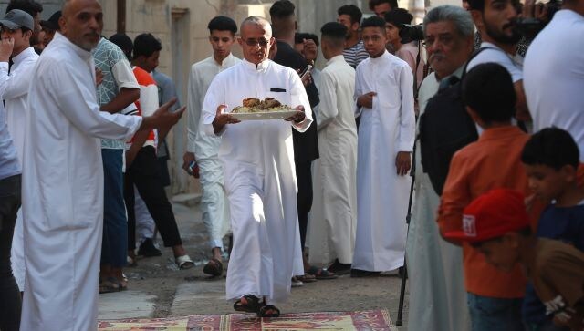 Iraqis ate morning meal in Basra on Friday, welcoming the first day of Eid-ul-Fitr holiday and marking the end of Ramzan. Eid is also known for sumptuous feasts including biryani, haleem, nihari, kebabs and sweet dishes. AP