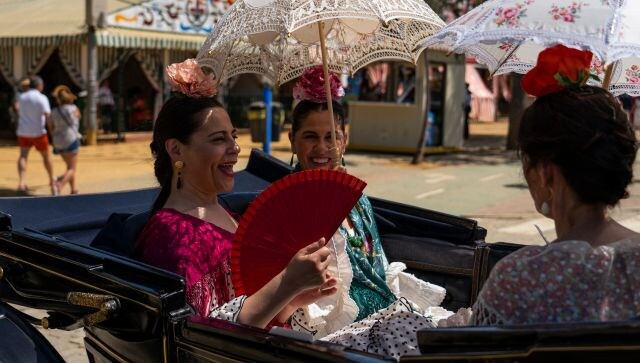 The city of Seville, which is holding the annual traditional April Fair, has seen visitors using umbrellas or taking shade in tents. These extreme temperatures this early in the year have led to concerns of return of wildfires, which had burned hundreds of thousands of hectares of land in Spain last year. AP