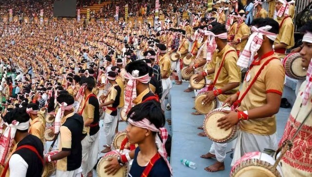 According to Assam chief minister Himanta Biswa Sarma, the north-eastern state set a new world record on Thursday when 11,304 dancers and drummers performed the Bihu dance at a single venue. PTI