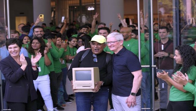 At the launch, one person, later identified as Sajid, turned up with a Macintosh SE that was designed, manufactured, and old by Apple from 1987 to 1990. Sajid got his treasured possession autographed by Tim Cook. Sajid claims to be a hardcore fan. He said, “It is a great pleasure to work on Apple products.” AP At the launch, one person, later identified as Sajid, turned up with a Macintosh SE that was designed, manufactured, and old by Apple from 1987 to 1990. Sajid got his treasured possession autographed by Tim Cook. Sajid claims to be a hardcore fan. He said, “It is a great pleasure to work on Apple products.” AP