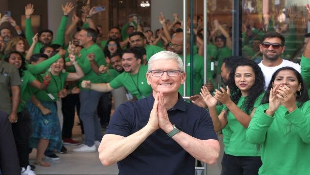 Apple CEO Tim Cook, who is making his first visit to India in seven years, said, “The energy, creativity, and passion in Mumbai is incredible! We are so excited to open… our first store in India.” Reuters