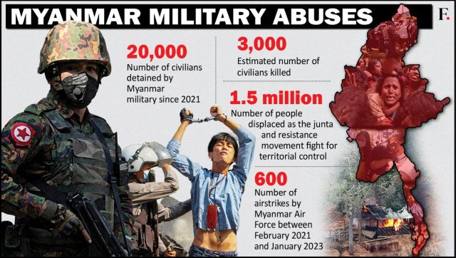 Saw people cut to pieces How Myanmar military uses deadly airstrikes on civilians to quell rebellion
