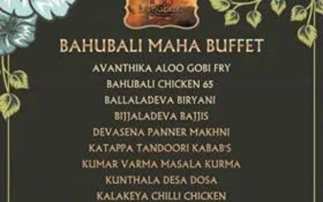<strong>Baahubali special menu</strong><br />Prabhas’s fans have created everything from Baahubali drinks to Baahubali sandwiches to Baahubali dosas and more! Prabhas, the hero of the magnum opus film, and his supporters have left no stone unturned. People have been seeing enjoying large size Baahubali food items and relishing on them with utmost love and dedication. <strong>Baahubali special menu</strong><br />Prabhas’s fans have created everything from Baahubali drinks to Baahubali sandwiches to Baahubali dosas and more! Prabhas, the hero of the magnum opus film, and his supporters have left no stone unturned. People have been seeing enjoying large size Baahubali food items and relishing on them with utmost love and dedication.