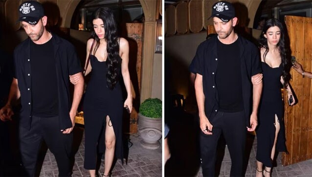 Hrithik Roshan, Saba Azad twin in black for date night, fan calls him 'lover boy' Hrithik Roshan, Saba Azad twin in black for date night, fan calls him 'lover boy'