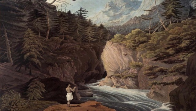 Confluence of Jadh Ganga and Bhagirathi: Where has the temple visited by James Baillie Fraser, Prince Waldemar vanished?