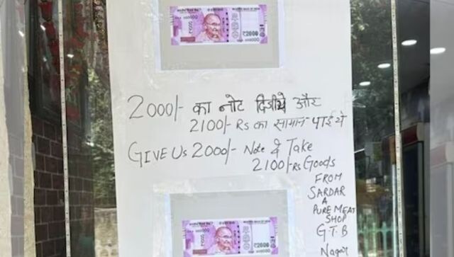 Delhi meat shop’s smart offer has consumers lining up to dispose Rs 2000 currency notes