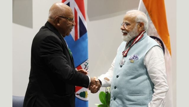 WATCH: PM Modi conferred with Fiji's highest honour for his global leadership, rare for a non-Fijian