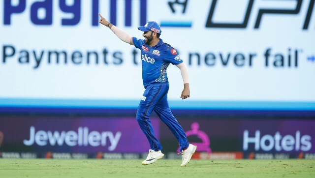 Rohit Sharma celebrates the dismissal of Krishnappa Gowtham. Sportzpics