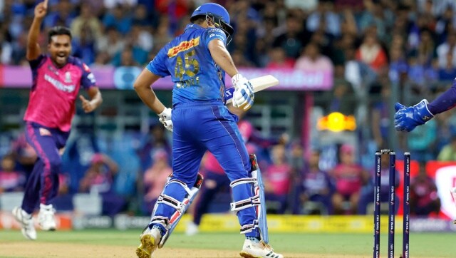 Watch: Video suggests Rohit Sharma was not out in MI vs RR Watch: Video suggests Rohit Sharma was not out in MI vs RR