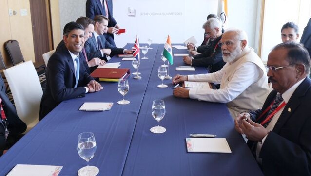 G7 Summit: PM Modi holds bilateral talks with UK's Rishi Sunak G7 Summit: PM Modi holds bilateral talks with UK's Rishi Sunak