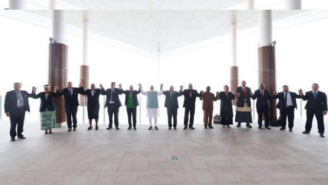 PM Modi meets with Pacific Island nation leaders on sidelines of FIPIC Summit