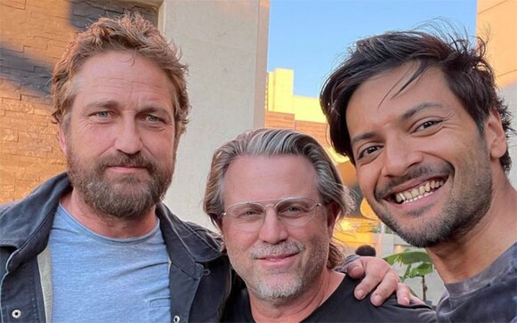 Ali Fazal and Gerard Butler are all smiles in these new BTS from the sets of Kandahar