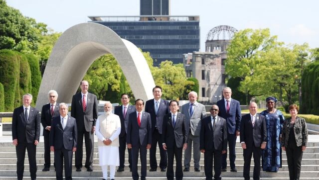 PM Modi pays floral tributes at Hiroshima Peace Memorial Park PM Modi pays floral tributes at Hiroshima Peace Memorial Park