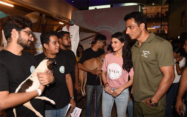 At the event, Jacqueline was seen interacting with her various furry friends and also adopted an indie dog naming it after her initiative ‘YOLO’. The evening was filled with people from the industry Sonu Sood, Pooja Hegde, Sussanne Khan, MC Stan, Siddharth Nigam and others who had come forward to support the noble cause. At the event, Jacqueline was seen interacting with her various furry friends and also adopted an indie dog naming it after her initiative ‘YOLO’. The evening was filled with people from the industry Sonu Sood, Pooja Hegde, Sussanne Khan, MC Stan, Siddharth Nigam and others who had come forward to support the noble cause.