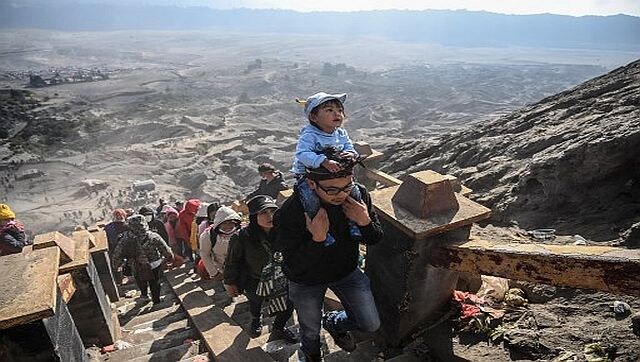 Explained: Why Hindu worshippers are climbing an active volcano in Indonesia