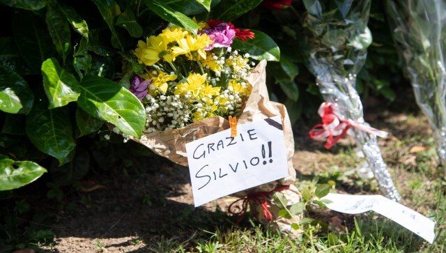Flowers and a note reading Thank you Silvio are laid in front of Villa San Martino. While his detractors’ list of political damage is long, including conflicts of interest relating to his media empire, dozens of trials mostly for business dealings, revelations of sex-fueled bunga-bunga parties at his villa near Milan and questionable associations, including his enduring friendship with Russian leader Vladimir Putin. AP