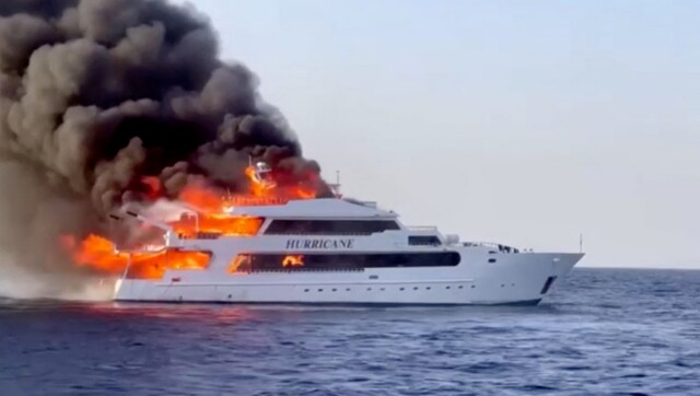 Three British tourists dead after boat fire in Egypt's Red Sea
