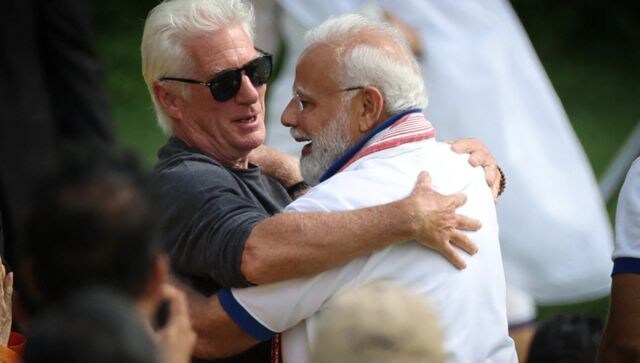 The Yoga Day event also drew Hollywood actor Richard Gere who shared a hug with the Indian prime minister. Ahead of the yoga session, Gere told reporters at the UN headquarters: “The feeling here is so open and embracing, I hope this feeling intoxicates the entire building. It’s really nice feeling here today”. Reuters