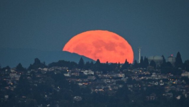 Strawberry moon rising over West Seattle, Washington. The full moon coincided with Vat Purnima in India. As per NASA, married Hindu women express their affection for their spouses throughout the three days of this full moon by wrapping a sacred thread around a banyan tree. Image Courtesy: @KristinLRaught Strawberry moon rising over West Seattle, Washington. The full moon coincided with Vat Purnima in India. As per NASA, married Hindu women express their affection for their spouses throughout the three days of this full moon by wrapping a sacred thread around a banyan tree. Image Courtesy: @KristinLRaught
