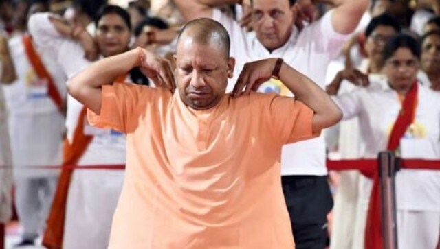 Uttar Pradesh chief minister Yogi Adityanath performs yoga on the International Day of Yoga, in Gorakhpur. Wednesday’s event is aimed to raise awareness worldwide of the benefits of practising yoga, some nine years after Prime Minister Narendra Modi successfully lobbied the UN. PTI Uttar Pradesh chief minister Yogi Adityanath performs yoga on the International Day of Yoga, in Gorakhpur. Wednesday’s event is aimed to raise awareness worldwide of the benefits of practising yoga, some nine years after Prime Minister Narendra Modi successfully lobbied the UN. PTI