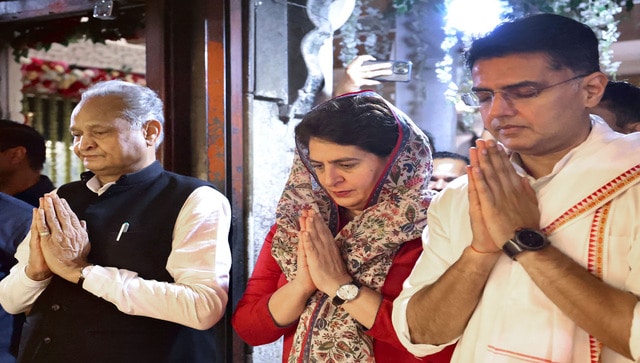 ashok gehlot sachin pilot and priyanka gandhi