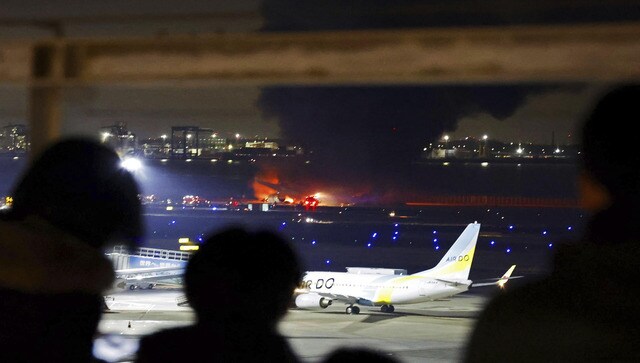 japan plane fire 