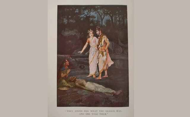 An illustration for the story, <em>Parwati and the Beggar Man</em>, They asked her what the reason was, and she told them is yet another Dhurandhar creation which depicts the simple Indian life rooted in faith from his own individual perspective. The exhibit that aims to explore a range of practices, themes and ideas that Dhurandhar touched upon will be open until 1 October, 2018 at one of the city's popular museum spaces. An illustration for the story, <em>Parwati and the Beggar Man</em>, They asked her what the reason was, and she told them is yet another Dhurandhar creation which depicts the simple Indian life rooted in faith from his own individual perspective. The exhibit that aims to explore a range of practices, themes and ideas that Dhurandhar touched upon will be open until 1 October, 2018 at one of the city's popular museum spaces.