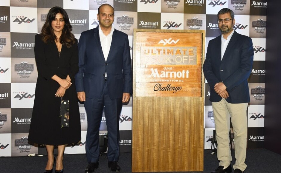 Chitrangda Singh, Neeraj Govil (Area VP- South Asia Marriott International) and Tushar Shah (Business Head, English Cluster SPN) were present at the unveiling of AXN Ultimate Cook-off The Marriott International challenge Chitrangda Singh, Neeraj Govil (Area VP- South Asia Marriott International) and Tushar Shah (Business Head, English Cluster SPN) were present at the unveiling of AXN Ultimate Cook-off The Marriott International challenge