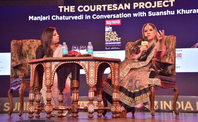 The MTV India Music Summit hosted several dialogues through the three-day long event. One of them featured a discussion with Manjari Chaturvedi on her Courtesan Project. Facebook/ MTV India Music Summit The MTV India Music Summit hosted several dialogues through the three-day long event. One of them featured a discussion with Manjari Chaturvedi on her Courtesan Project. Facebook/ MTV India Music Summit