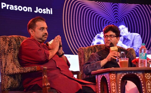 The Keynote of the music summit was a dialogue between mentor to the event Prasoon Joshi and advisor to the summit Shankar Mahadevan. Facebook/ MTV India The Keynote of the music summit was a dialogue between mentor to the event Prasoon Joshi and advisor to the summit Shankar Mahadevan. Facebook/ MTV India