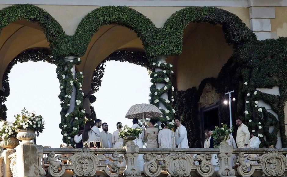 The wedding party. Image from AP The wedding party. Image from AP