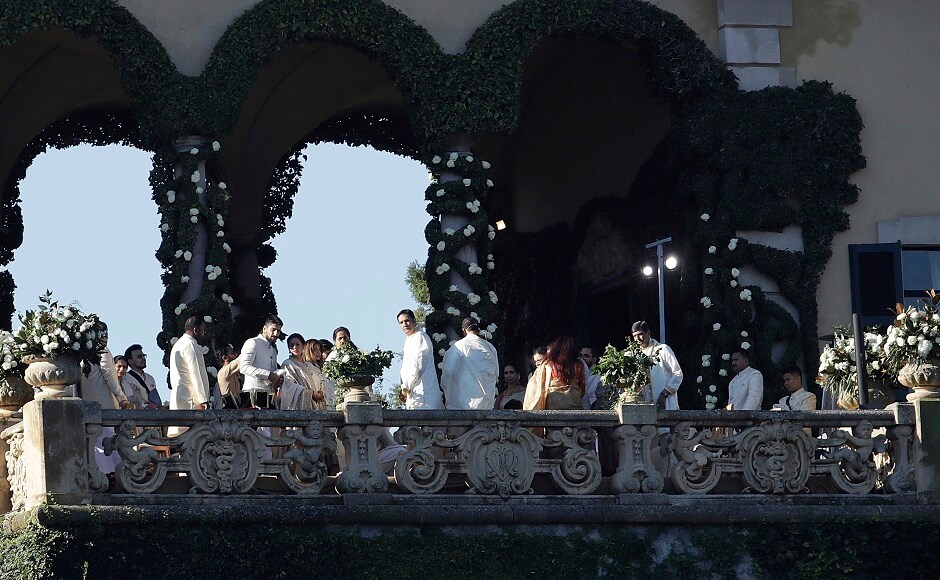Another photograph from the wedding party. Image from AP Another photograph from the wedding party. Image from AP