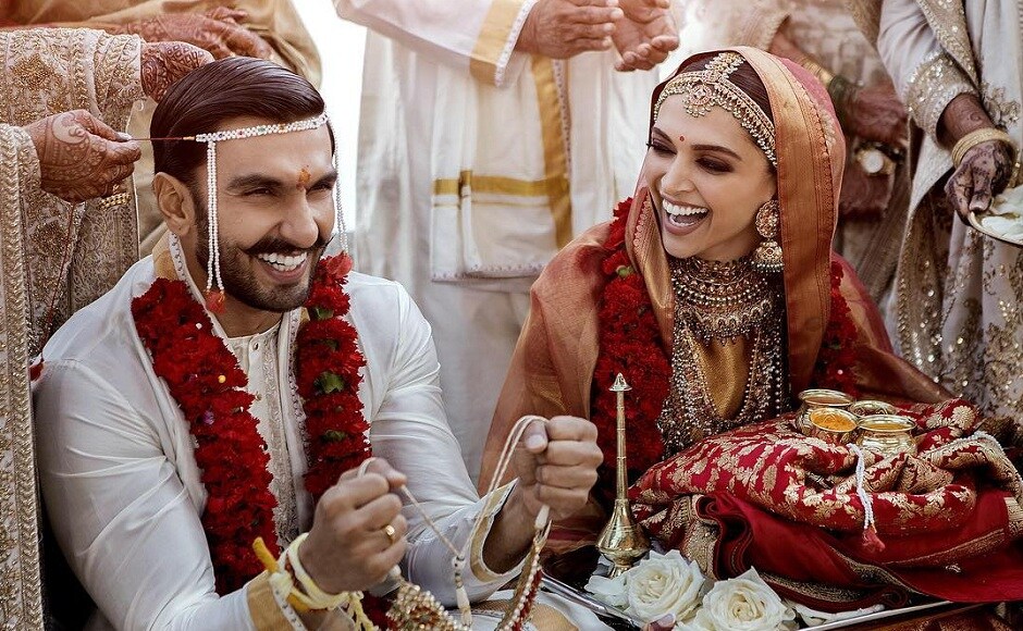 Held amid tight security, the wedding ceremony was attended by the couple's close friends and family. The couple is going to host a reception for their friends from the film industry on 28 November. Image via Twitter/@RanveerOfficial Held amid tight security, the wedding ceremony was attended by the couple's close friends and family. The couple is going to host a reception for their friends from the film industry on 28 November. Image via Twitter/@RanveerOfficial