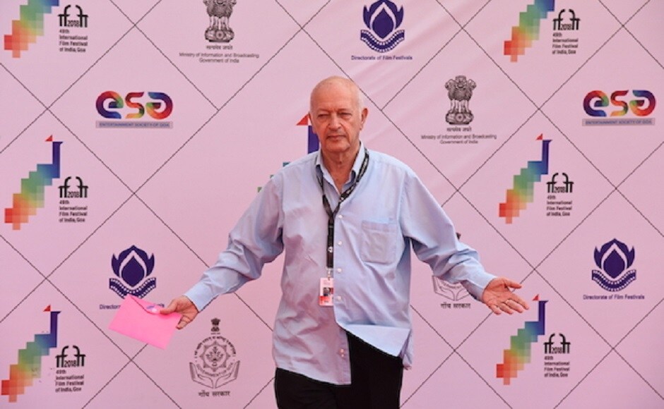 Israeli director Dan Wolman at the IFFI red carpet Israeli director Dan Wolman at the IFFI red carpet