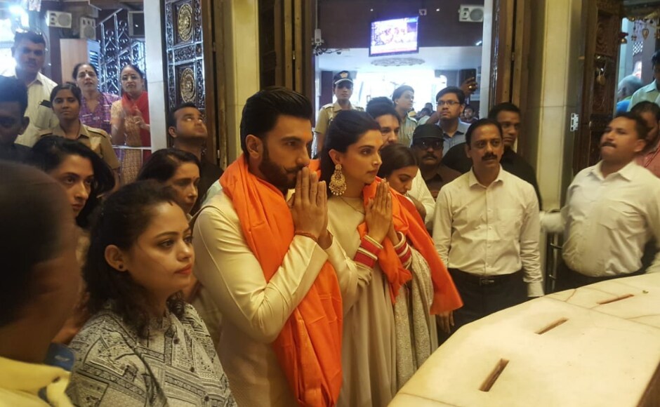 Ranveer Singh and Deepika Padukone turned up in coordinated outfits to visit the Siddhivinayak Temple. Sachin Gokhale Ranveer Singh and Deepika Padukone turned up in coordinated outfits to visit the Siddhivinayak Temple. Sachin Gokhale
