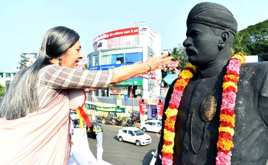 CPI(M) member Brinda Karat, who was the last member of the human wall at Thiruvananthapuram, said women in Kerala have scripted history by erecting a "human wall of resistance" against the dark forces. Image courtesy TK Devasia CPI(M) member Brinda Karat, who was the last member of the human wall at Thiruvananthapuram, said women in Kerala have scripted history by erecting a "human wall of resistance" against the dark forces. Image courtesy TK Devasia