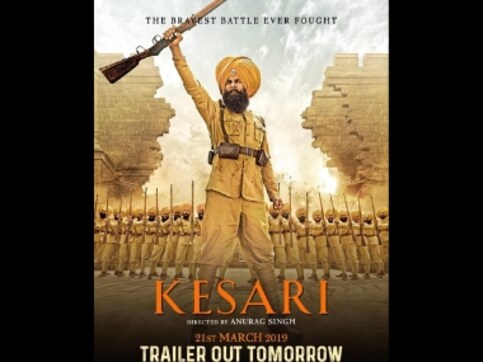 Kesari: Ahead of trailer release on 21 February, Akshay Kumar shares new poster of war drama Kesari: Ahead of trailer release on 21 February, Akshay Kumar shares new poster of war drama