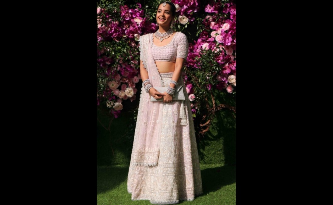 Mukesh Ambani's niece Ishita Salgaonkar arrives for Akash and Shloka's wedding. Photo: Sachin Gokhale Mukesh Ambani's niece Ishita Salgaonkar arrives for Akash and Shloka's wedding. Photo: Sachin Gokhale