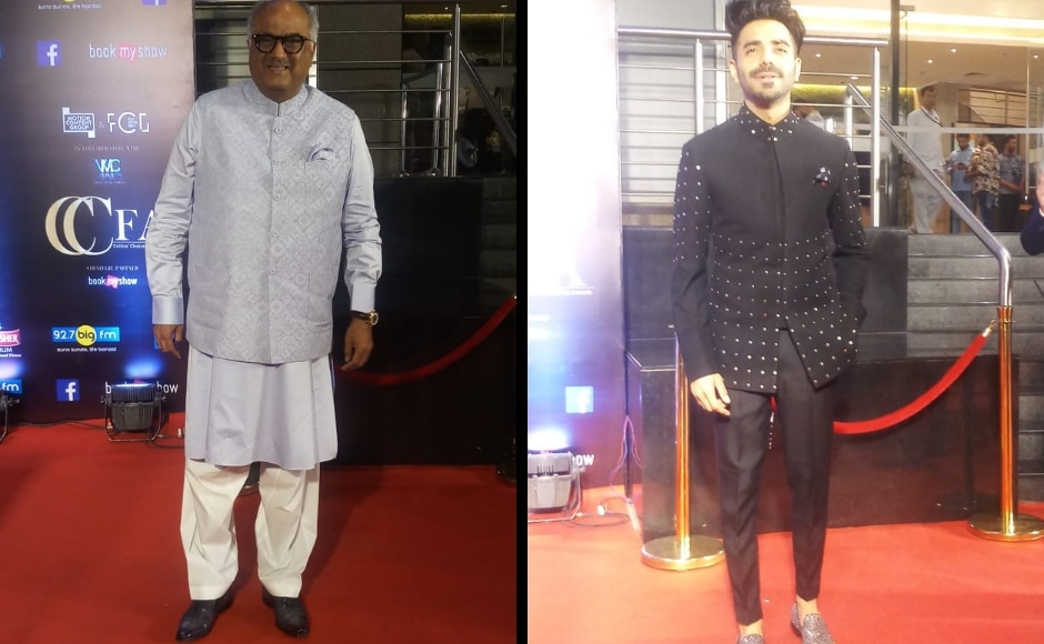 Boney Kapoor (left) and Aparshakti Khurana at Critics Choice Film Awards Boney Kapoor (left) and Aparshakti Khurana at Critics Choice Film Awards