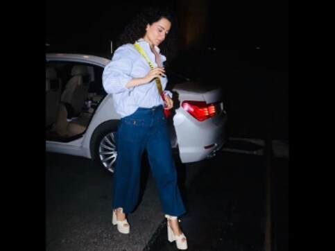 Cannes 2019: Kangana Ranaut makes her way to airport to attend film festival Cannes 2019: Kangana Ranaut makes her way to airport to attend film festival