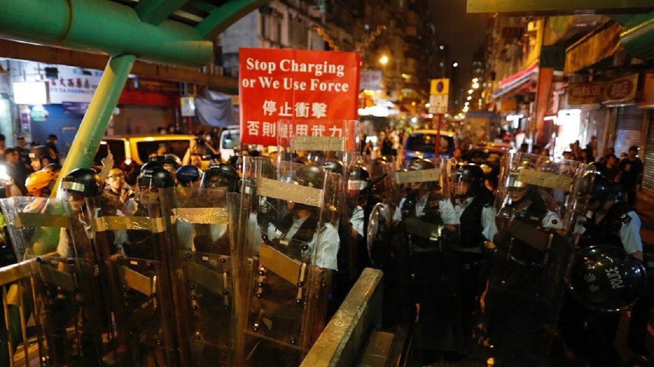 Hong Kong protests.