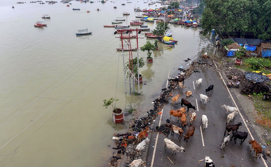 Around 20 villages were flooded in Lohian Khas, Punjab, following damage to a nearby dam due to incessant rains and overflow of a water channel. PTI Around 20 villages were flooded in Lohian Khas, Punjab, following damage to a nearby dam due to incessant rains and overflow of a water channel. PTI