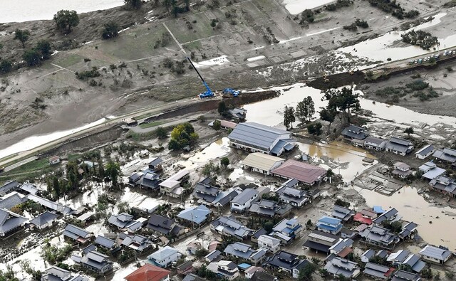Typhoon Hagibis hit Japan on Saturday night, unleashing strong winds and dumping historic rainfall that caused more than 200 rivers to overflow, leaving thousands of homes flooded, damaged or without power. It is said to be one of the most powerful typhoons to hit Tokyo in decades. AP Typhoon Hagibis hit Japan on Saturday night, unleashing strong winds and dumping historic rainfall that caused more than 200 rivers to overflow, leaving thousands of homes flooded, damaged or without power. It is said to be one of the most powerful typhoons to hit Tokyo in decades. AP