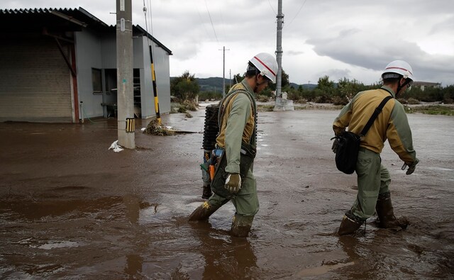 Among the areas affected by the storm was the Fukushima region, where several bags containing soil and plants collected during nuclear decontamination efforts were washed away. AP Among the areas affected by the storm was the Fukushima region, where several bags containing soil and plants collected during nuclear decontamination efforts were washed away. AP